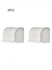 2 PCS No Drill Waterproof Dustproof Quick Drying Drainage Holes Wall Mount Adhesive Space Saving Rustproof Durable Shaver Holder Rack Storage Box Bathroom Organizer For Men Gift Fathers Day Birthday Christmas - View 5