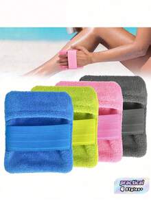 Sand Remover For Beach, Sand Remover Bag, Owder Pouch Sand Remover Brush For Beach Vacation Camping Essentials (Not Contain Talc Powder), Beach Essentials, Pool Float, Sand-Free - Multicolor - View 1