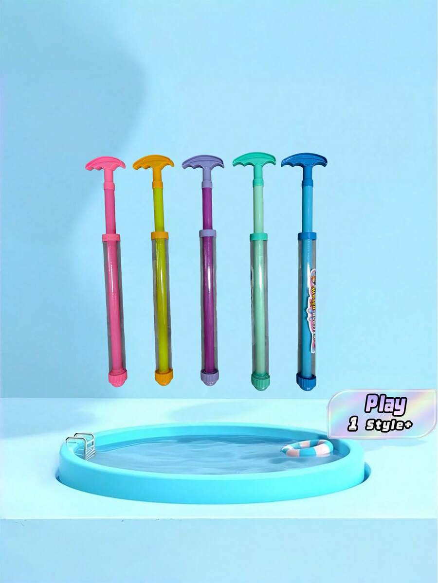 5PCS Multicolor Reusable Dual Hand Operated Prank Water Spray Squirters Durable Plastic Party Favors Birthday Halloween Christmas Outdoor Games Pool Beach Summer Activities Fun Gifts For Friends Family Adults - Multicolor - View 1