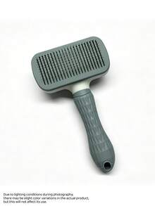 Self Cleaning Pet Grooming Brush 1PC One Click Deshedding Tool For Dogs Cats Rabbits Hair Remover Slicker Comb For Long Short Haired Pets Reusable Easy Clean Fur Removal For Home Use - Grey - View 6