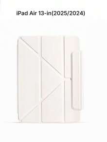Compatible With Air11 Protective Case 2026 And Air13 Protective Shell With Magnetic Closure And Three-Fold Design. - Beige - View 13