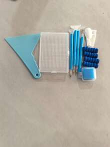 1套新款鑽石畫分裝盤，附篩網漏斗與雙面彩色蓋，手工鑽石收納工具組(12件組) - 多色 - 查看 16