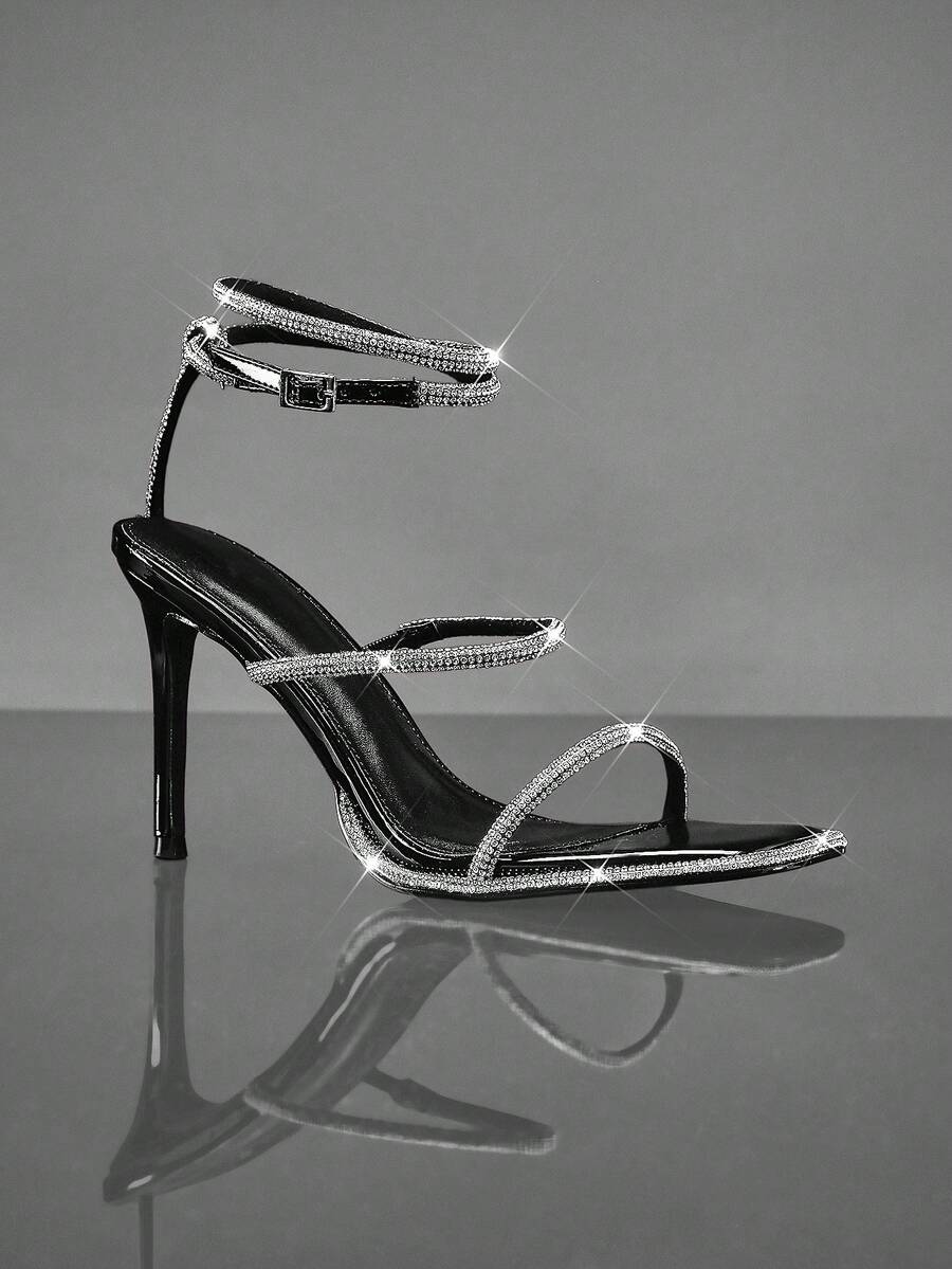 SHUZIA Women's Fashion Daily Versatile Ankle Strap Heeled Sandals