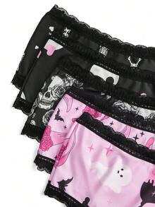AltBold 5 buah Celana Dalam Segitiga Wanita Motif Renda - MultiWarna - View 13