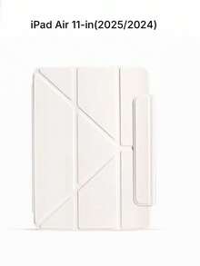 Compatible With Air11 Protective Case 2026 And Air13 Protective Shell With Magnetic Closure And Three-Fold Design. - Beige - View 12