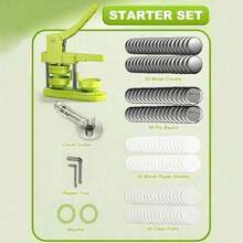 1pc 58mm Badge Making Punch Set, Diy Button Maker, Portable Multi-Function Handmade Tool, Suitable For Fridge Magnets, Keychains, Brooches, Halloween Christmas Diy Crafts And Gifts, No Installation Required - Multicolor - View 14