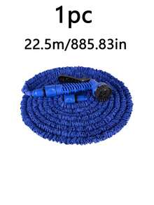 1pc The Blue Telescopic Elastic Hose, Equipped With An Adjustable Nozzle, Is Suitable For Car Washing, Lawn Watering, Plant Care, And Pet Bathing. It Can Be Used All Year Round And Is Made Of Hose And Connector. - Blue - View 8