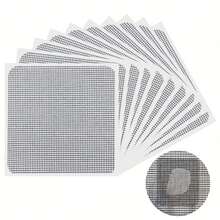 Window Screen Repair Patches, 3-Layer Strong Adhesive Screen Mesh Tape, 4" X 4" (10cm X 10cm) Screen Patch Kit For Fixing Holes & Tears On Door And Window Screens, Available In 5/10/15/20Pcs - default - View 4