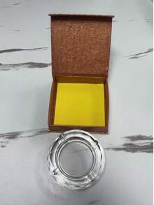 1件水晶玻璃菸灰缸 雪茄香菸菸灰缸座 家用辦公室桌面裝飾 - 彩色 - 查看 6