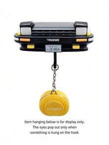 superFUNNYmarket 1Pc AE86/Mia Car Shaped Key Holder, Creative Wall-Mounted Key Hanger With Light-Up Headlights, Retro Car Rear Design Hook, Multiple Styles & Colors Available, Durable Plastic Key Organizer For Entryway, Hooks Light Up When Keys Are Hung, - multicolor - View 16