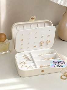 Caja de almacenamiento de joyas multifuncional para escritorio del hogar - Multicolor - Ver 1