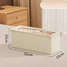 1pc Oxford Fabric Miscellaneous Clothing Storage Box, Dust-Proof Home Clothing Storage Box With Lid, Large Capacity Organizer Box. Suitable For Closet Storage, Storage And Organization. Convenient And Practical. - Multicolor - View 16