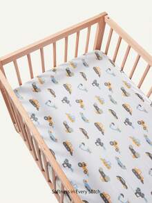 1-Pack Cute Print Comfortable Soft Crib Sheets, Newborn Mattress, Soft And Comfortable - Multicolor - View 14