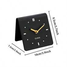 1 Pc Creative Small Desk Clock, Silent Non-Ticking Table Clock For Students Bedside, Decorative Clock For Living Room, Bedroom, Kitchen, Bathroom & Office. Modern Home Decor Clock, Ideal Birthday & Holiday Gift - Digital Clock - View 5