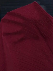 Manfinity CasualCool 男士純色短袖襯衫與長褲休閒日常穿搭 - 酒紅色 - 查看 3