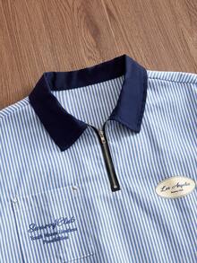 NORVETH Spring/Summer Men's Casual Printed Shirt - Blue - View 3