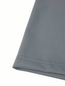 Manfinity Homme 男士大尺碼拼色休閒日常短袖 Polo 衫 - 灰色 - 查看 5