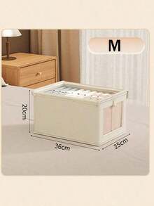 1pc Oxford Fabric Miscellaneous Clothing Storage Box, Dust-Proof Home Clothing Storage Box With Lid, Large Capacity Organizer Box. Suitable For Closet Storage, Storage And Organization. Convenient And Practical. - Multicolor - View 14