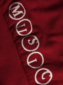 PAVTROS Men's Corduroy Hooded Printed Jacket - Red - View 3