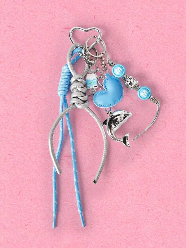 Popjeli 1pc Beaded Pin Bag Hanging PU Fringed Keychain Lanyard, Suitable For Daily Wear, Holiday Gifts, Party Gifts