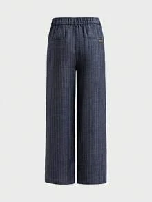 SWAVVY Men's Plaid Pleated Straight Leg Loose Fit Commuter Pants - Apricot - View 4