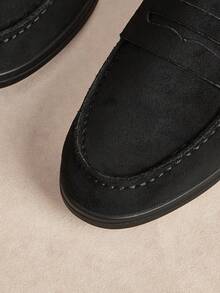 Rosivie Women's Flat Round Toe Slip-On Shoes, Suitable For Daily Casual Wear And Office - Graphite Black - View 9