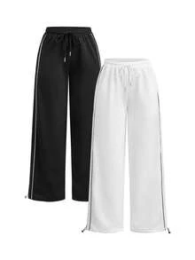 SHEIN Velisys 2PCS Women Sports Pants - Multicolor - View 1