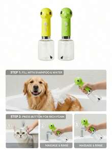 PETSIN Electric Cat/Dog Shampoo Sprayer - Pet Bathtub Foaming Soap Dispenser, Duck Shaped Dog Shampoo Foamer For Kitchen Sink Cleaning(500mAh) - Multicolor - View 4