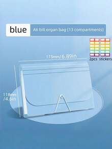 1pc File Storage Box Suitable For Office And Daily Use - Multicolor - View 11