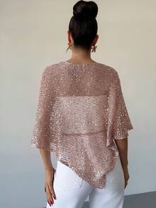 Firerie Women's Solid Color Casual Versatile Daily Wear Sweater - Dusty Pink - View 2