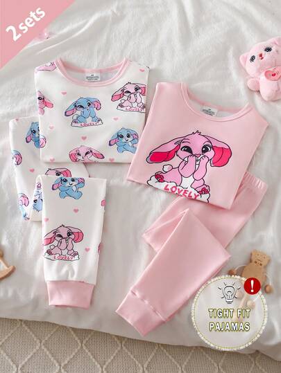 4PCS Young Girls Pajamas