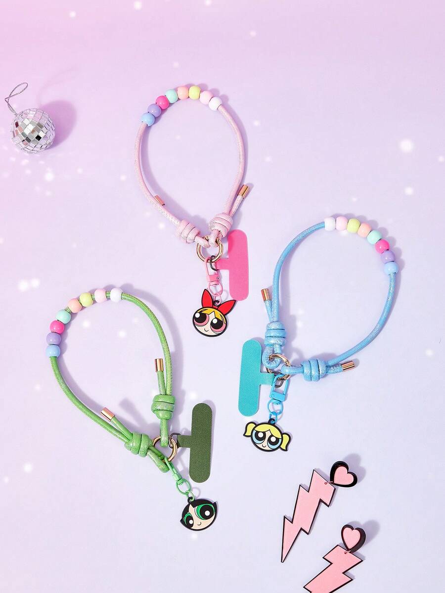THE POWERPUFF GIRLS X Joivida Mobile Phone Lanyard Suitable As A Gift For Friends - Multicolor - View 1