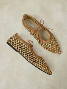 Styleloop Ladies, Willow Nails, Buckles, Flat Shoes. - Brown - View 5