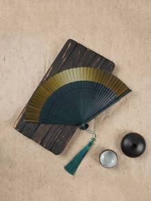 Zazumi 1/2支装可折叠手持扇，带流苏，适合户外旅行、舞蹈表演、旗袍穿着、拍照道具等。 - 扇子 - 查看 23