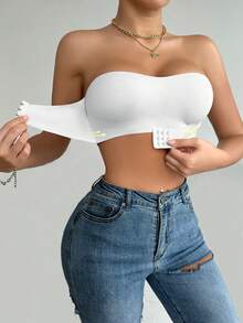 SHEIN 3件組女款婚禮內衣胸罩 前扣式 聚攏墊杯 - 彩色 - 查看 5