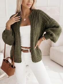 Louniche Women's Fashionable Versatile Commuter Cardigan, Autumn/Winter - Green - View 6