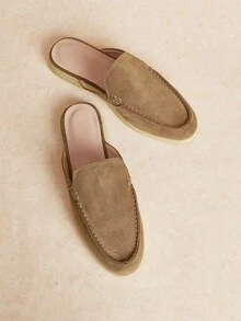 Rosivie 女款平底圓頭鞋，適合日常休閒穿著、通勤、辦公室及戶外活動 - 鏽棕色. - 查看 6