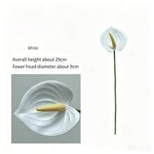 8 pièces Fleur d'oiseau de paradis artificielle blanche, Oiseau de paradis en plastique factice, Plante artificielle à tige longue, Convient pour la décoration de vase de fête à la maison, l'arrangement de table de mariage, la décoration intérieure, le bouquet DIY, le cadeau pour les femmes - Blanc - Voir 7