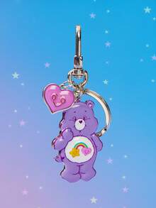 SHEIN X Care Bears New Creative Cartoon Cute Casual, Keychain, IP Joint Design, Lovely Personalized, Simple And Generous, Can Also Be Used As Accessories - Purple - View 4