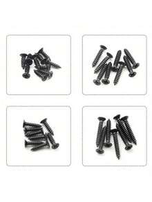 Bộ 560 vít tự khoan màu đen nhiều kích cỡ và kiểu dáng dùng sửa chữa gỗ, lắp ráp thiết bị, kèm hộp lưu trữ, dụng cụ thiết yếu cần có - Màu đen - Xem 5