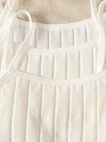 SHEIN 3件組青少年女孩內搭背心 - 白色 - 查看 5