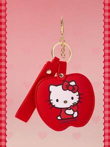 HELLO KITTY AND FRIENDS | SHEIN Cartoon Mini Pocket Mirror Keychain Bag Pendant, Portable Makeup Mirror With Lanyard And Buckle - Multicolor - View 11