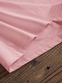 Daypath Camiseta de manga corta con letras en relieve rosa talla grande - Rosa - Ver 6