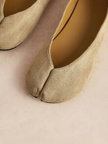 Rosivie WomenShoes Camel Round Toe Split Toe Flat Shoes Classic Retro Tabi Casual Commuter Street Style Cute - Camel - View 8