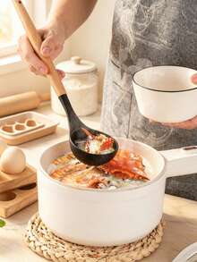 Haus Hana Silicone Kitchenware 24-Piece Wooden Handle Kitchen Silicone Set Shovel Spoon With Storage Barrel Non-Stick Non-Slip Kitchen Cooking Tools Combination Home. - Black - View 5