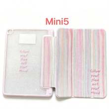 1 Buah Casing Pelindung Tablet Pro11/10/Mini 5 dengan Motif Garis-Garis Warna-warni, Dilengkapi Slot Pena, Stand Magnetik Multi-Sudut, Mendukung Fitur Tidur/Bangun Otomatis - MultiWarna - View 11