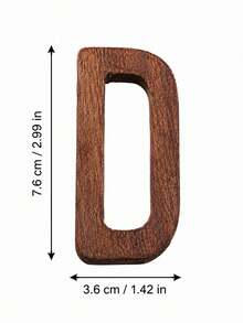 Cirelle 1 buah Dekorasi Huruf Alfabet 3D Kayu Walnut Solid, Bisa Diletakkan Sendiri & Dipasang di Dinding untuk Rak, Meja, Dekorasi Ruangan Rumah, Hadiah - warna-warni - View 23
