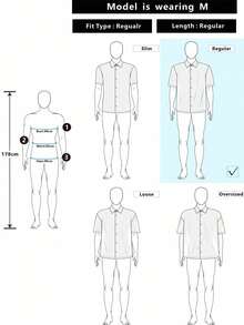 Manfinity CasualCool Kemeja Pria Lengan Panjang Bergaris Biru dengan Kancing Depan, Kain Bertekstur Gelembung, Potongan Slim Fit dan Desain Bahu Jatuh, Cocok untuk Kerja Sehari-hari, Liburan, dan Streetwear. - Biru - View 3