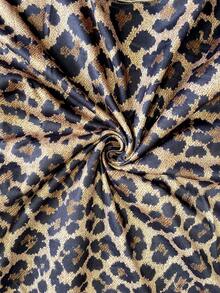 Franclia Women's Leopard Print Round Neck Tank Top And Shorts Set - Multicolor - View 6