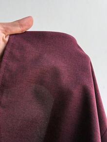 Whyspr Gothic Style Halloween Fashion Flared Sleeve Dark Red Color Block Sexy Fitted Plus Size Women's Blouse - Red Violet - View 7